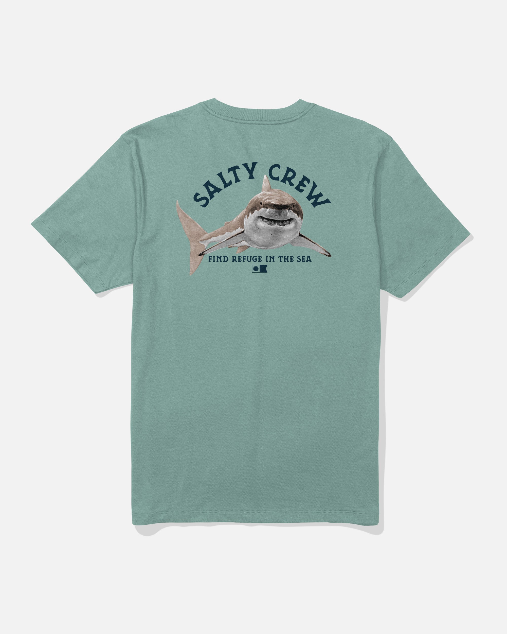 Salty Crew LURKING CREW TEE - Mackerel