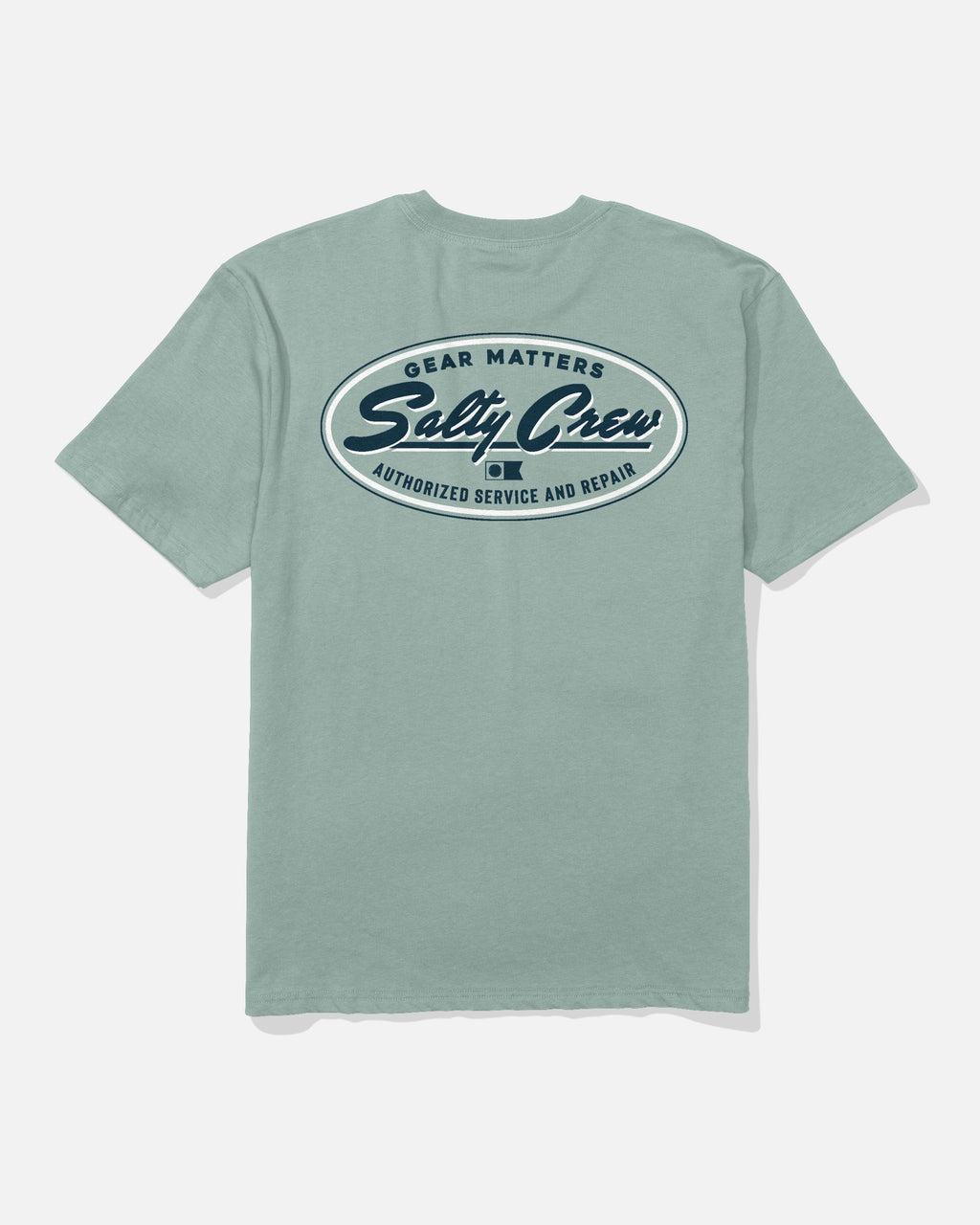 Salty Crew DECKHAND SERVICE SS TEE - Washed Steel Grey
