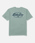 Salty Crew DECKHAND SERVICE SS TEE - Washed Steel Grey