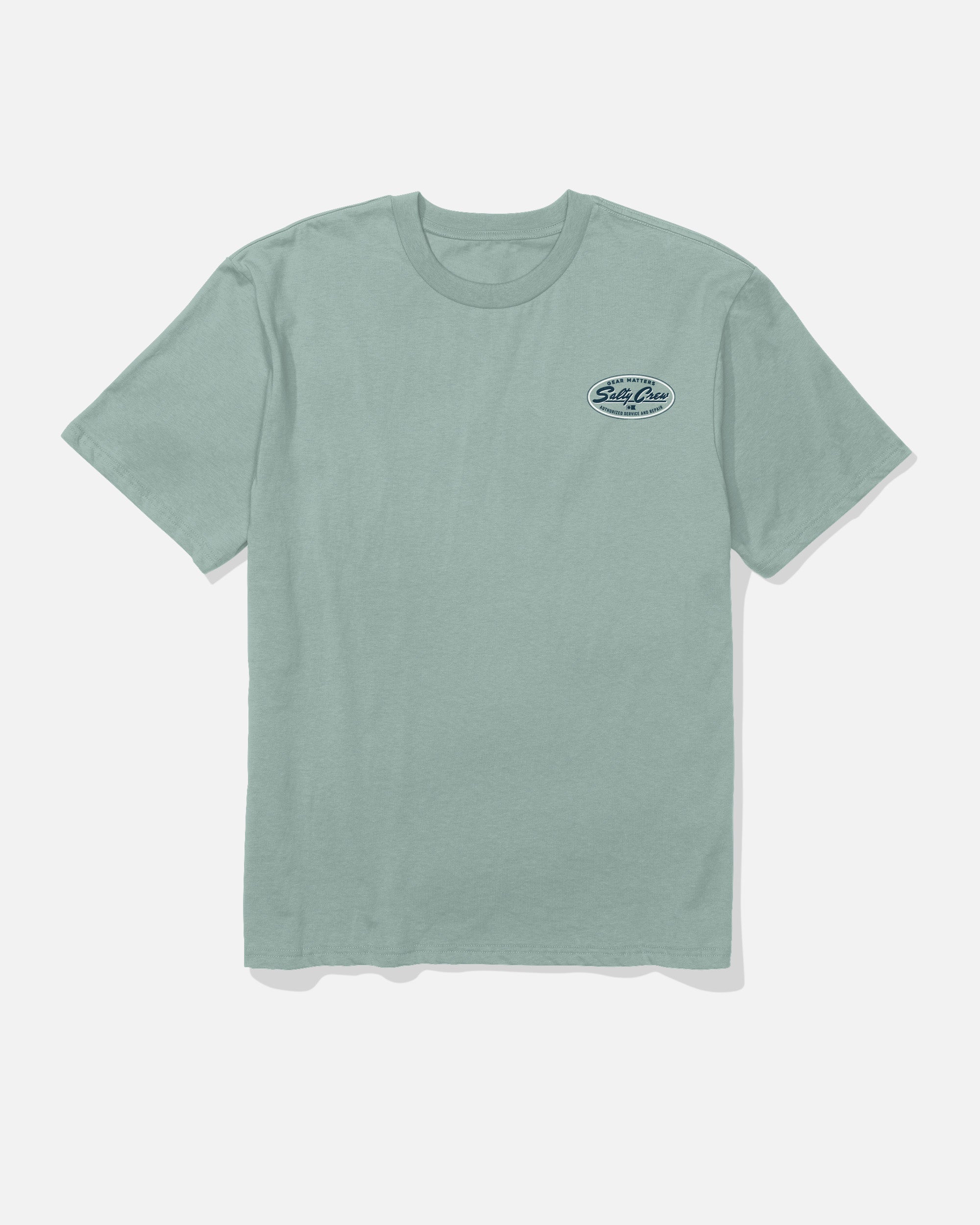 Salty Crew DECKHAND SERVICE SS TEE - Washed Steel Grey