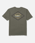 Salty Crew DECKHAND YELLOWTAIL SS TEE - Washed Dusty Olive