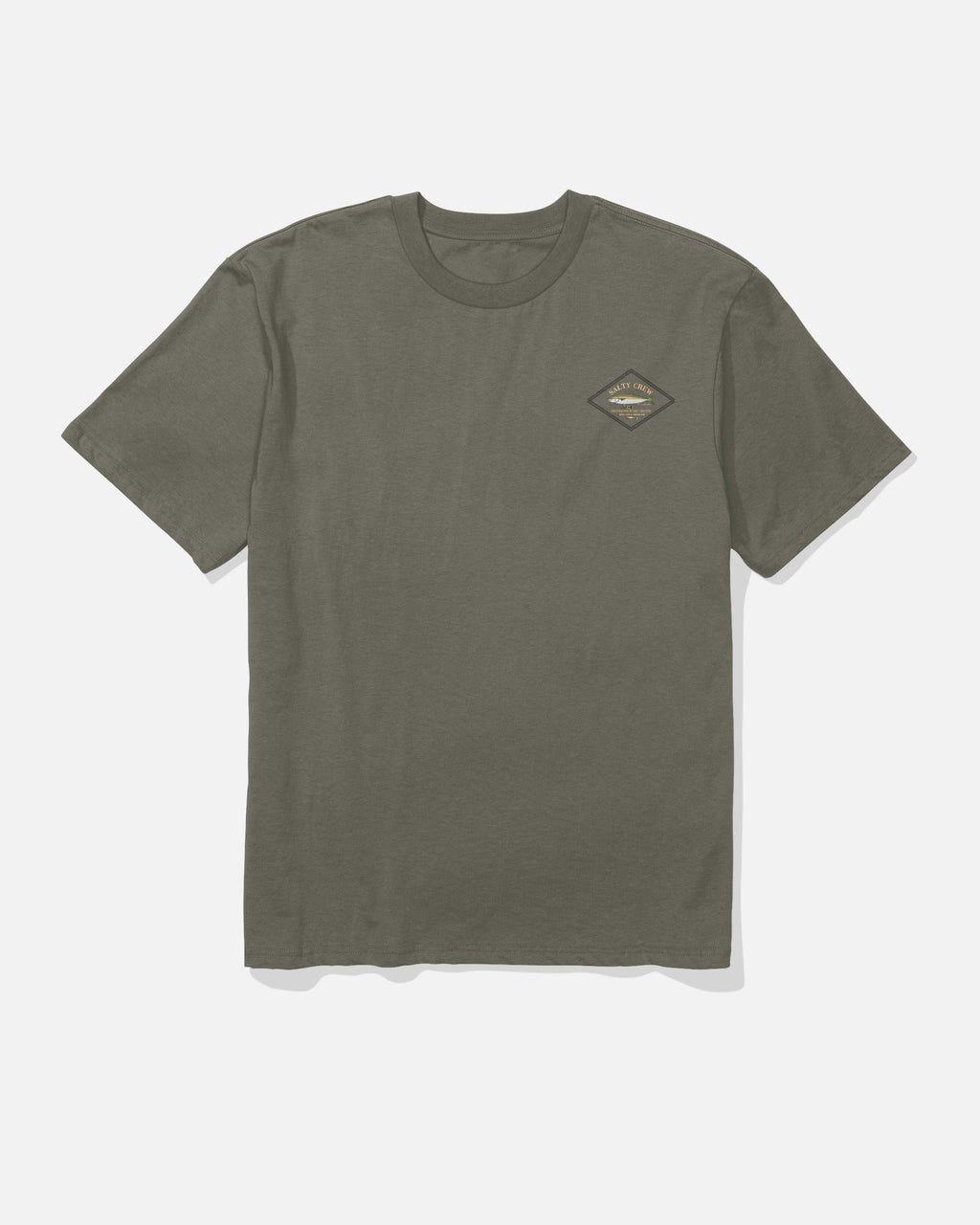Salty Crew DECKHAND YELLOWTAIL SS TEE - Washed Dusty Olive