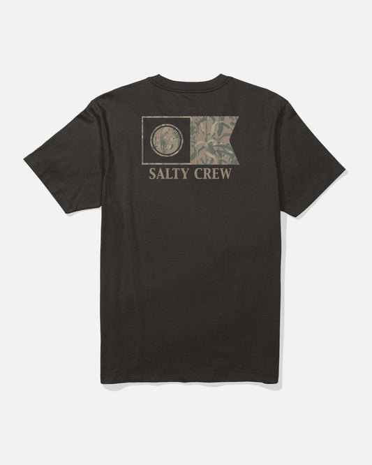 Salty Crew FLAGSHIP SS TEE - Black