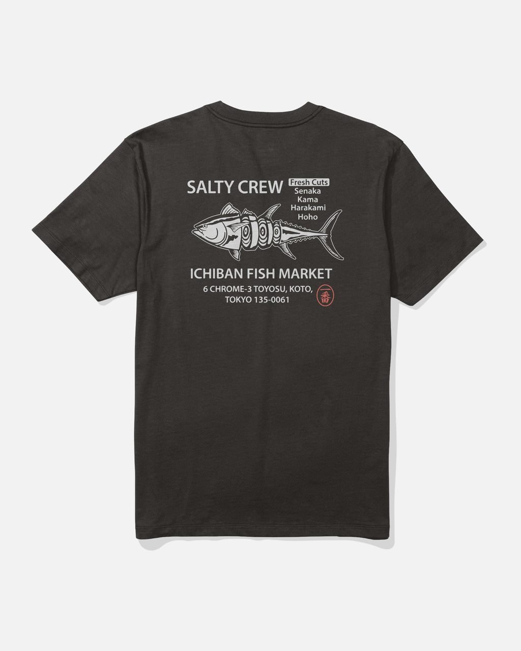 Salty Crew ICHIBAN SS TEE - BLACK