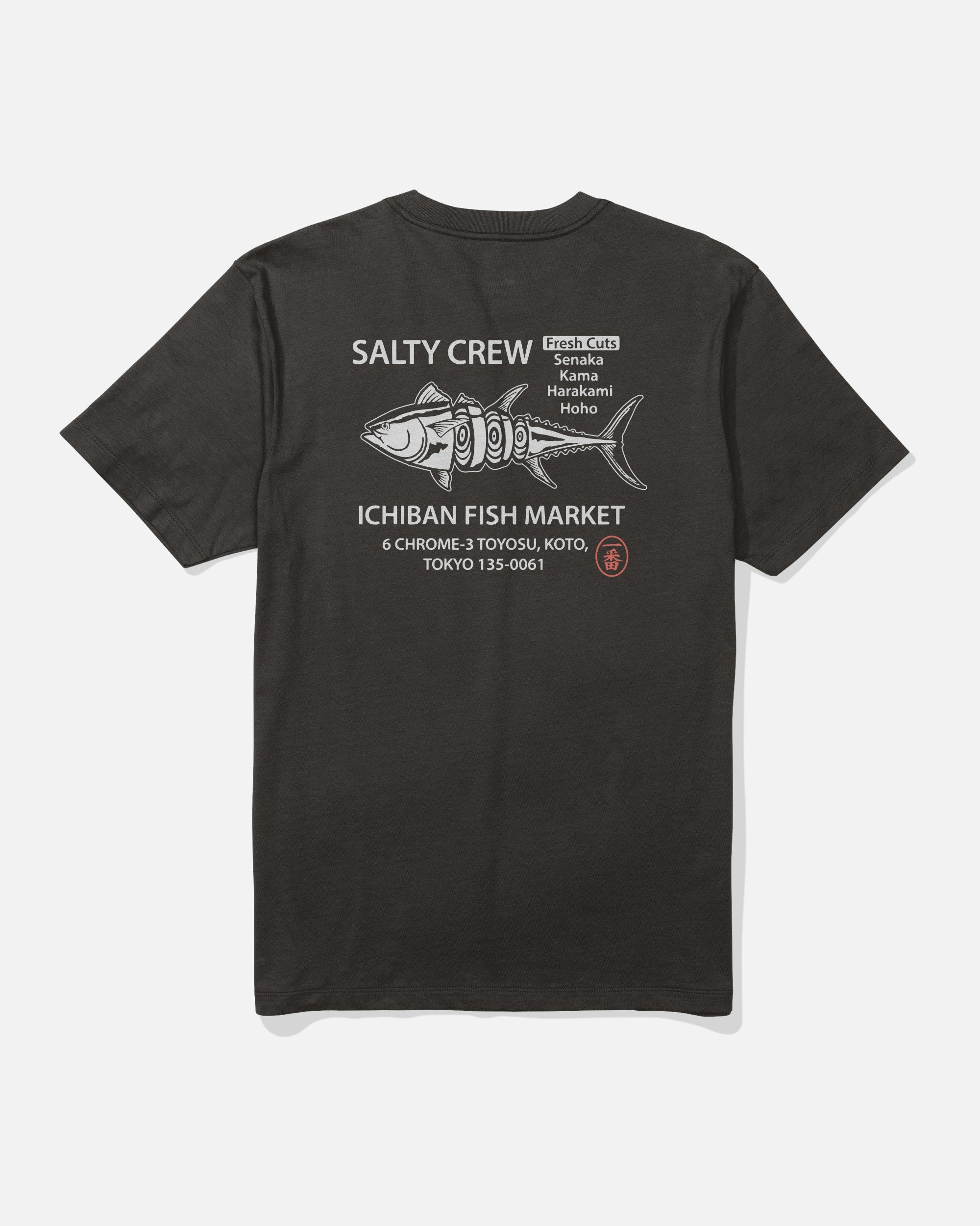 Salty Crew ICHIBAN SS TEE - BLACK