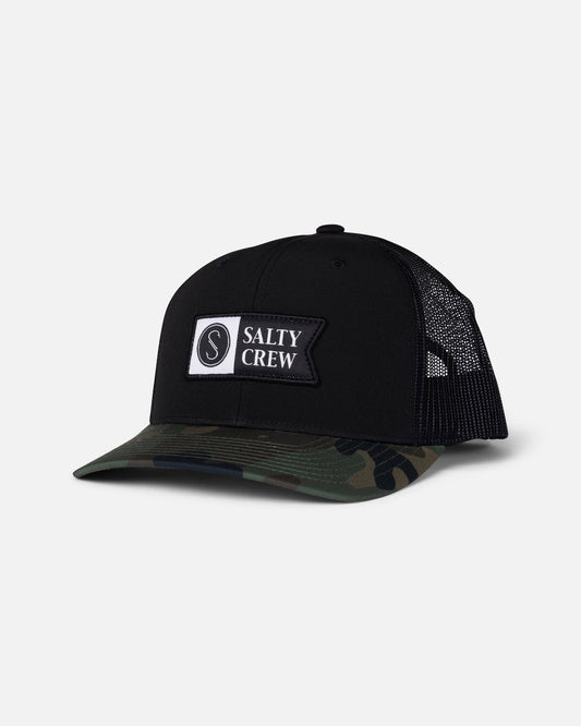 Salty Crew PINNACLE 2 RETRO TRUCKER - Camo/Black