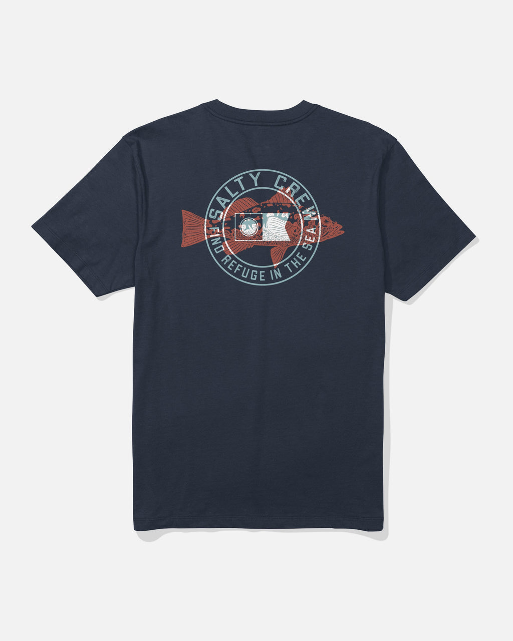 Salty Crew KRITTER STAMP SS TEE - Navy