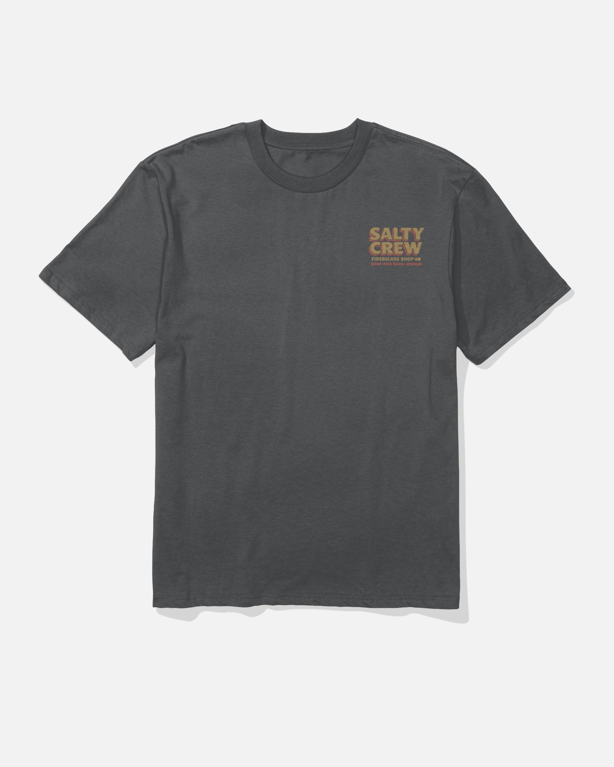 Salty Crew DECKHAND FIBERGLASS SS TEE - Washed Black