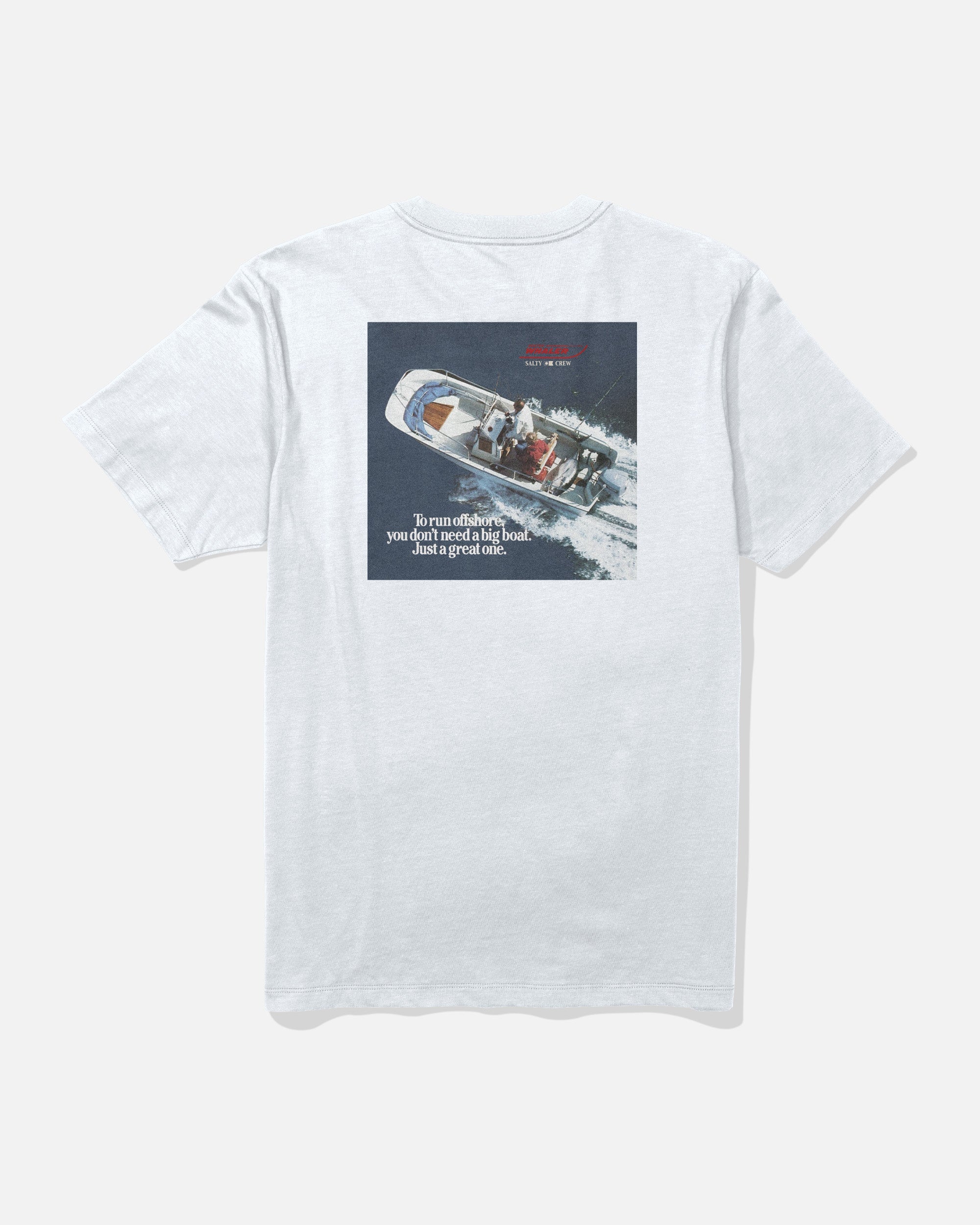 Salty Crew WHALER OFFSHORE SS TEE - White