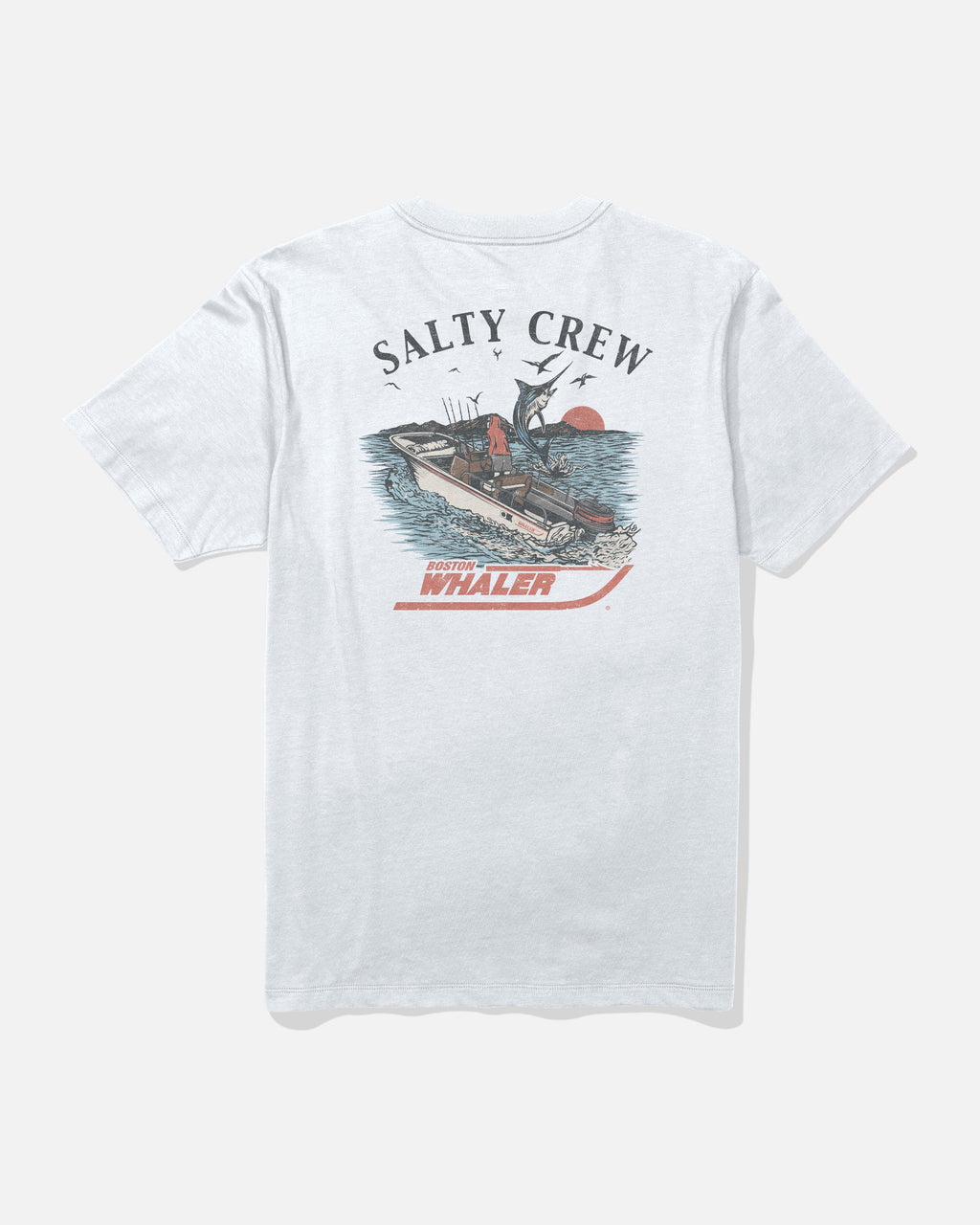 Salty Crew WHALER CHASE SS TEE - White