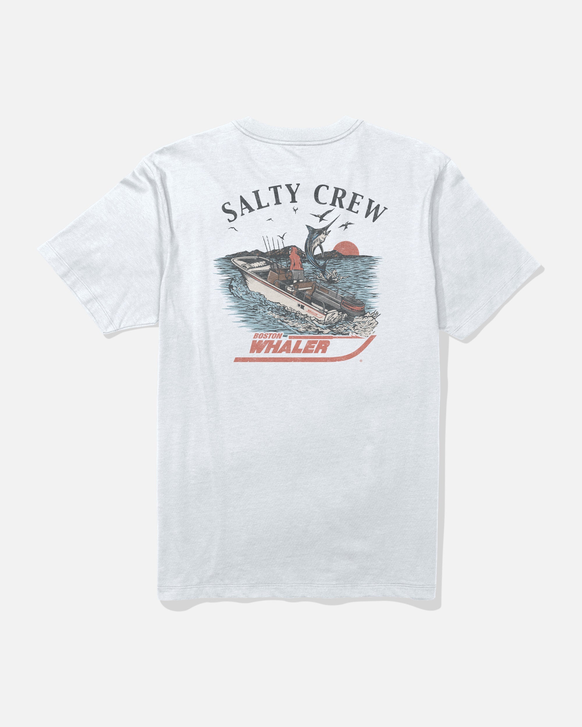 Salty Crew WHALER CHASE SS TEE - White
