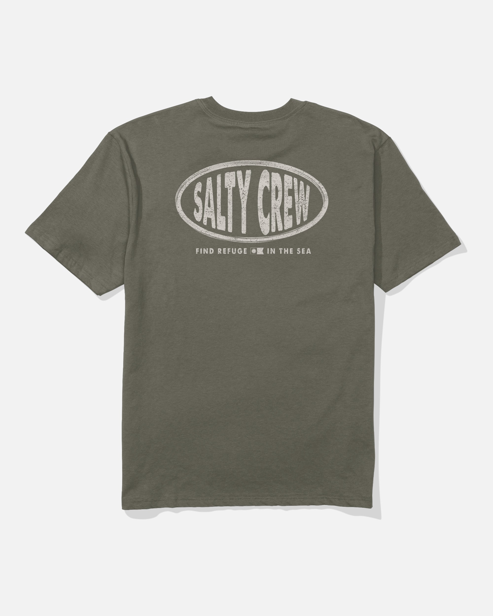 Salty Crew SIGNAGE CLASSIC SS TEE - Dusty Olive