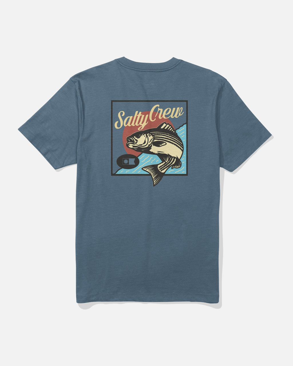 Salty Crew STRIPED SS TEE - Slate