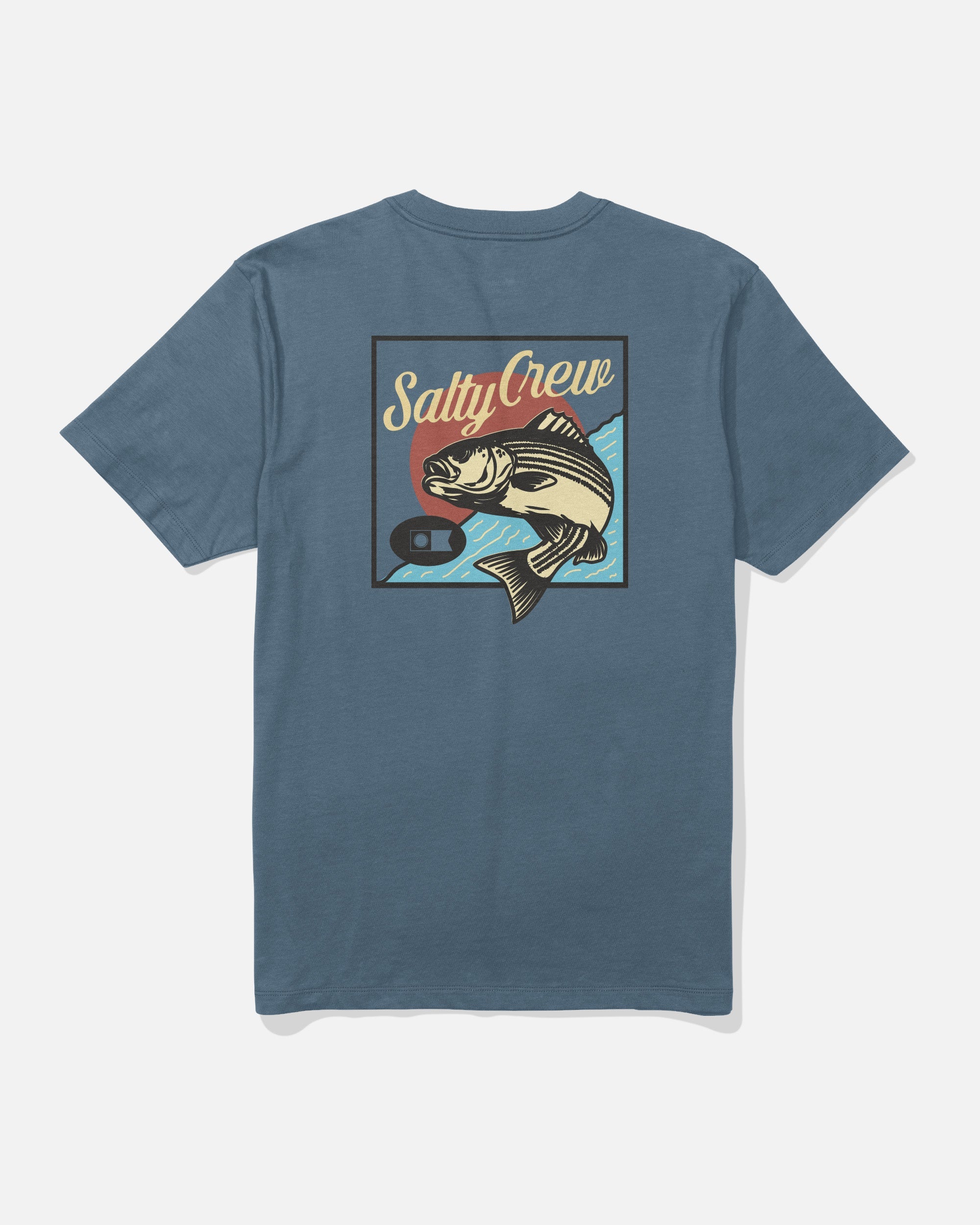 Salty Crew STRIPED SS TEE - Slate