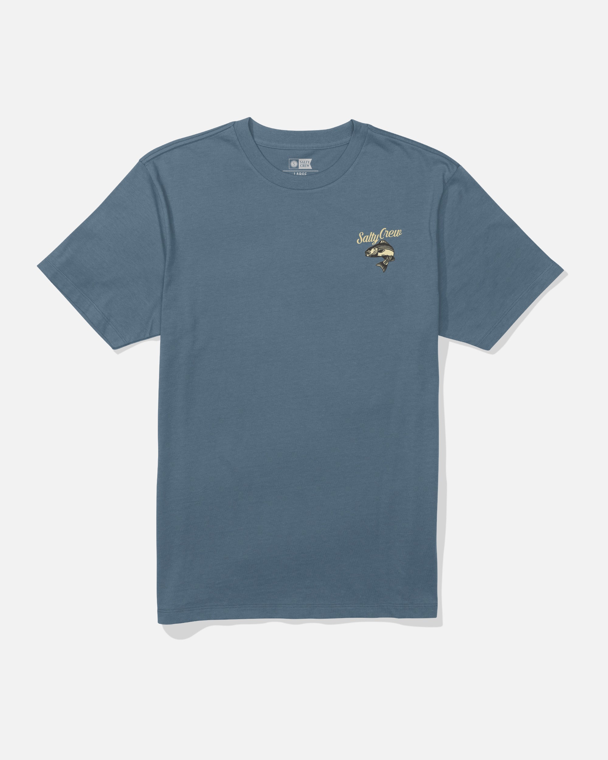 Salty Crew STRIPED SS TEE - Slate