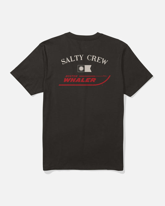 Salty Crew WHALER ICON SS TEE - Black